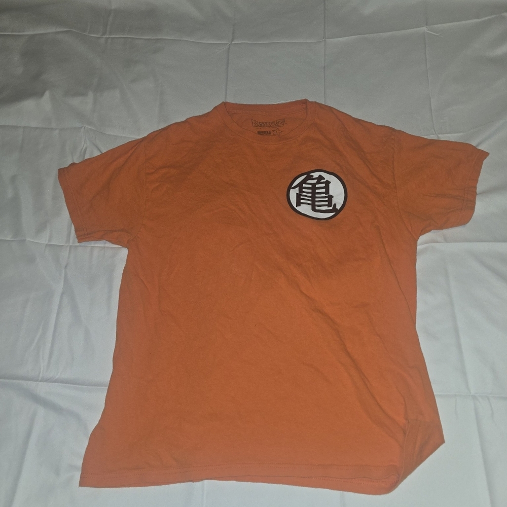 Dragon Ball Z Kame Symbol Shirt - Official Goku Orange Tee - Anime Collectible